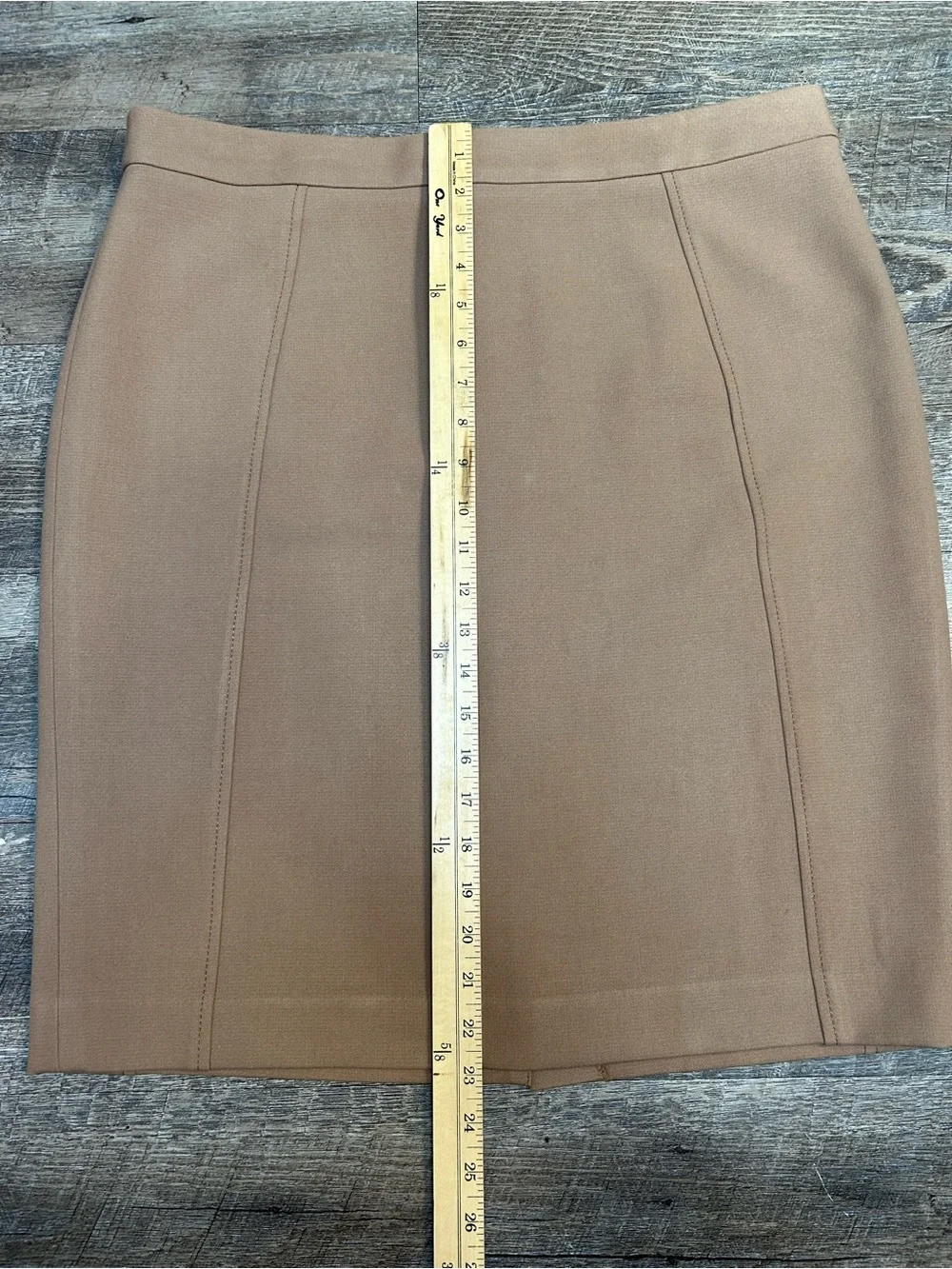 Halogen Camel Beige Pencil Skirt